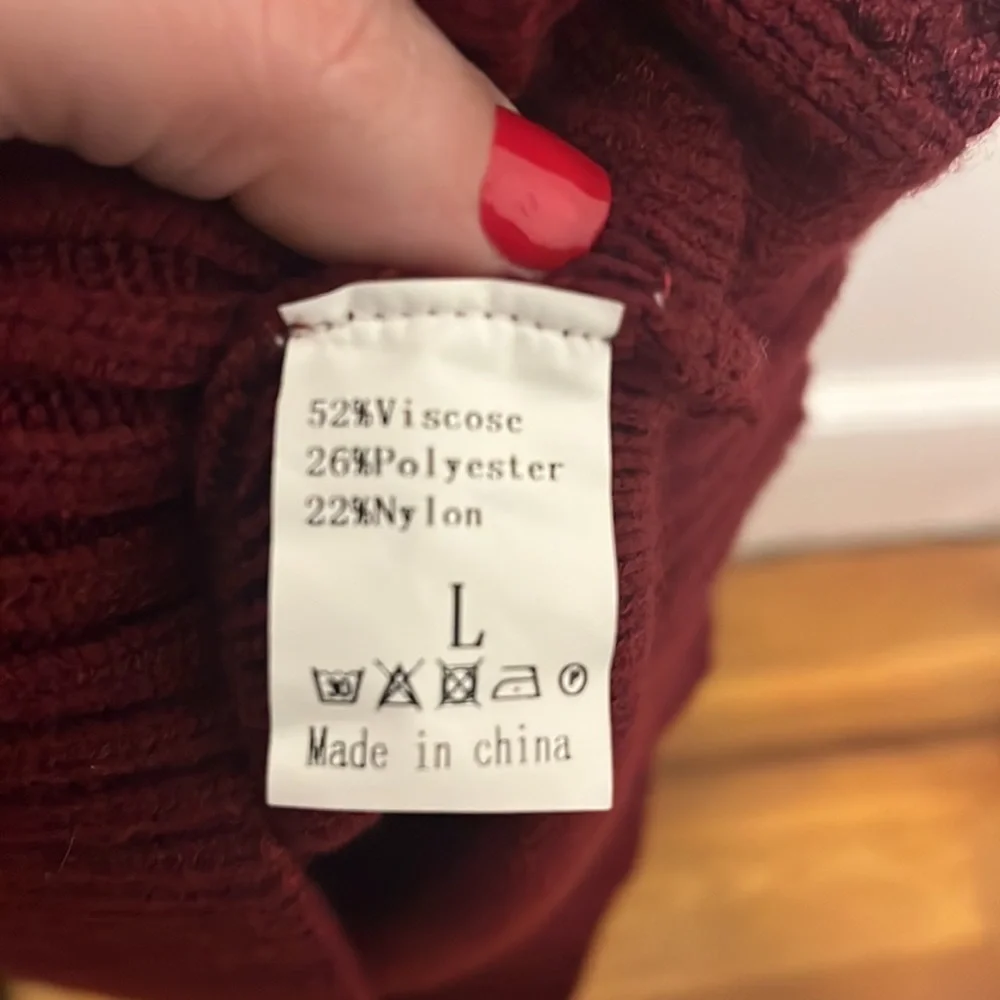 Blencot Burgundy size L sweater dress - Picture 5 of 5